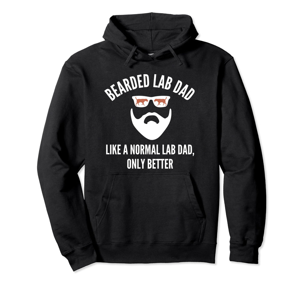 Chocolate Lab Dad Labrador Retriever Hoodie - Novelty Apparel Unisex - T-Shirt, Sweatshirt, Hoodie