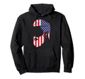 Patriotic American Dad Beard Bearded Hoodie - Streetwear Style for Adults - T-Shirt, Sweatshirt, Hoodie