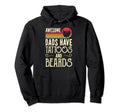 Awesome Dads Have Tattoos And Beards Hoodie - Unique Graphic Unisex - T-Shirt, Sweatshirt, Hoodie