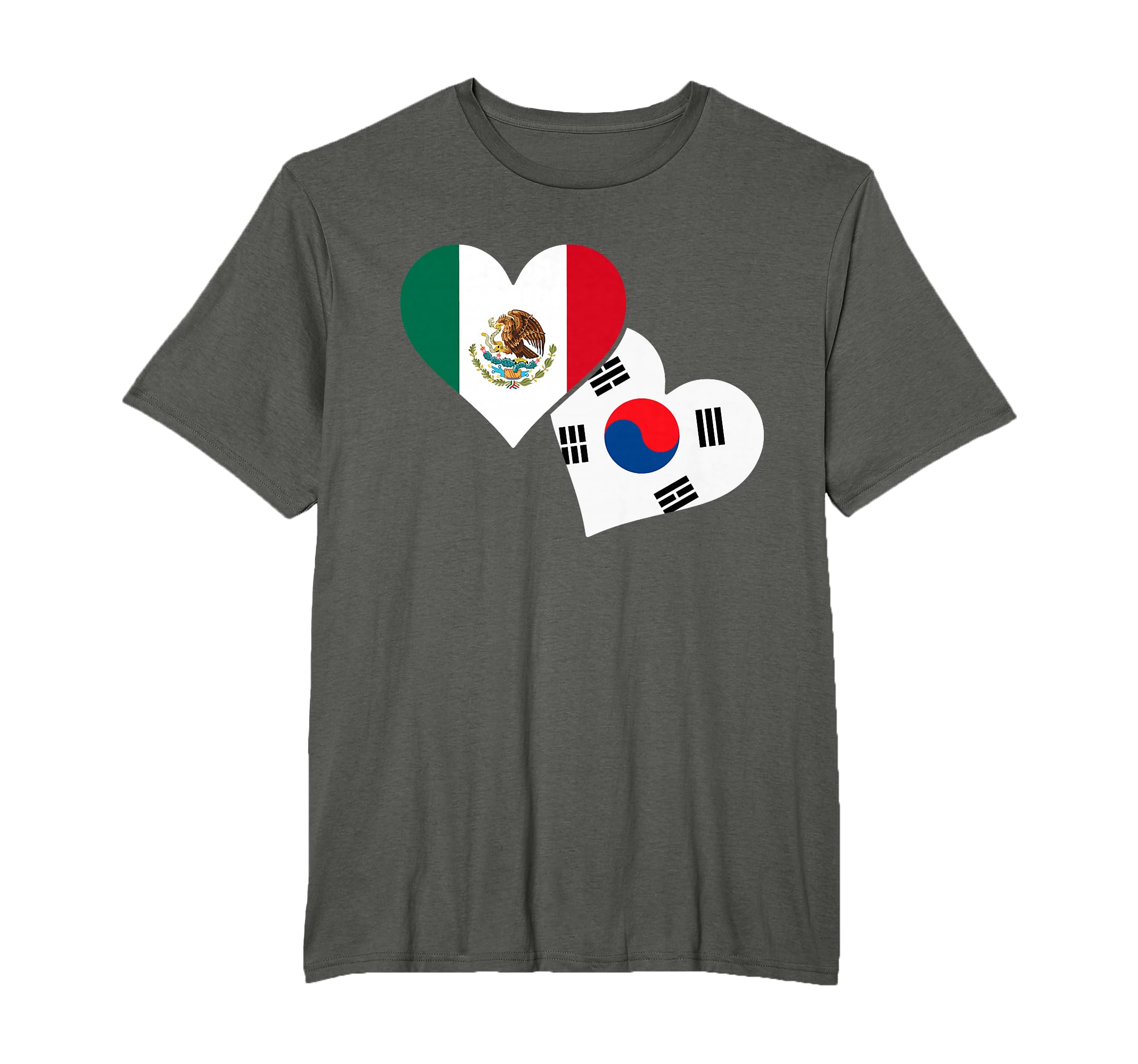 Mexico Loves South Korea Football T-Shirt - Aesthetic Graphic Unisex - T-Shirt, Sweatshirt, Hoodie