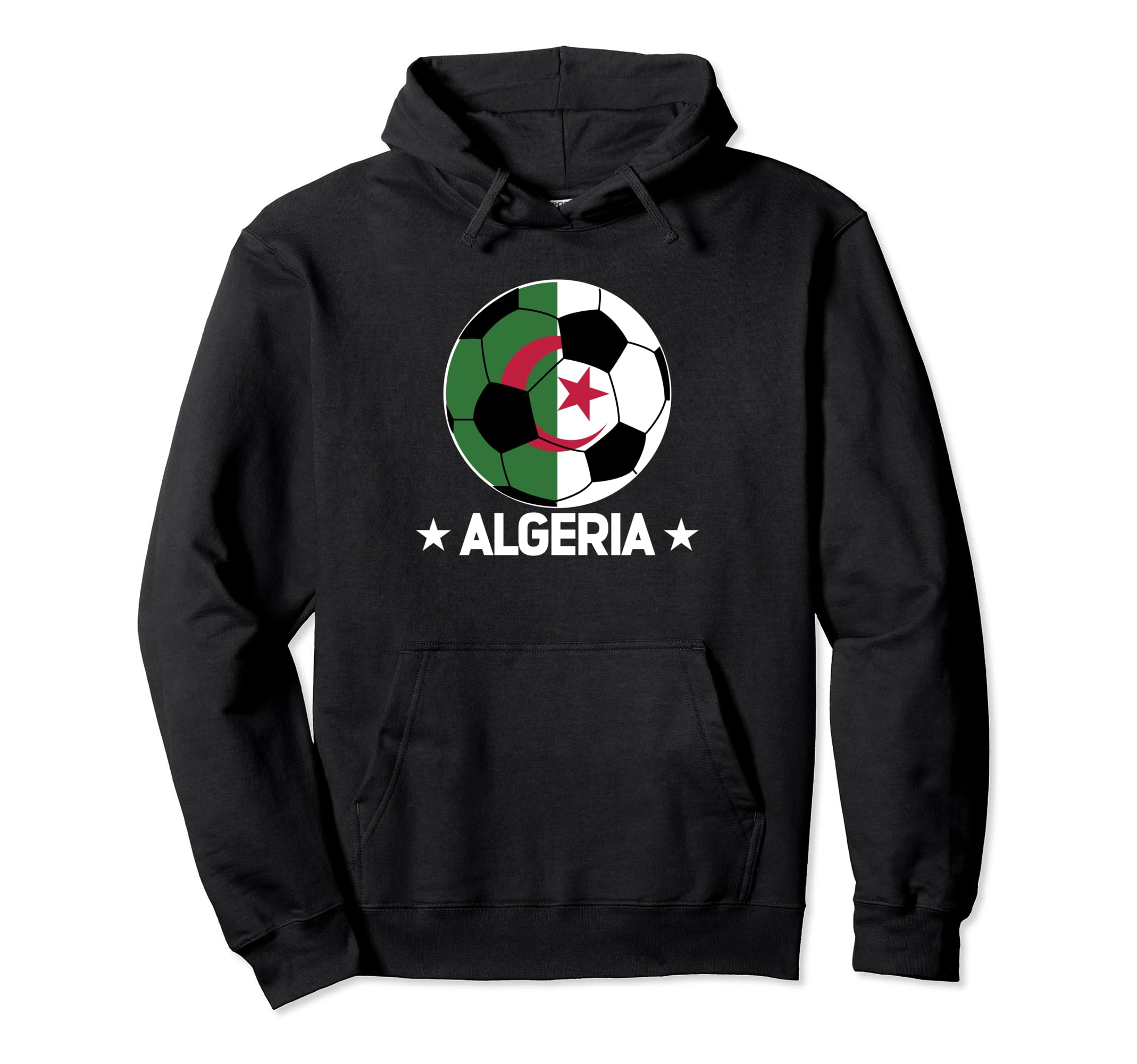 Algeria Soccer Team Algeria Flag Hoodie - Fun Novelty Design Men Women - T-Shirt, Sweatshirt, Hoodie