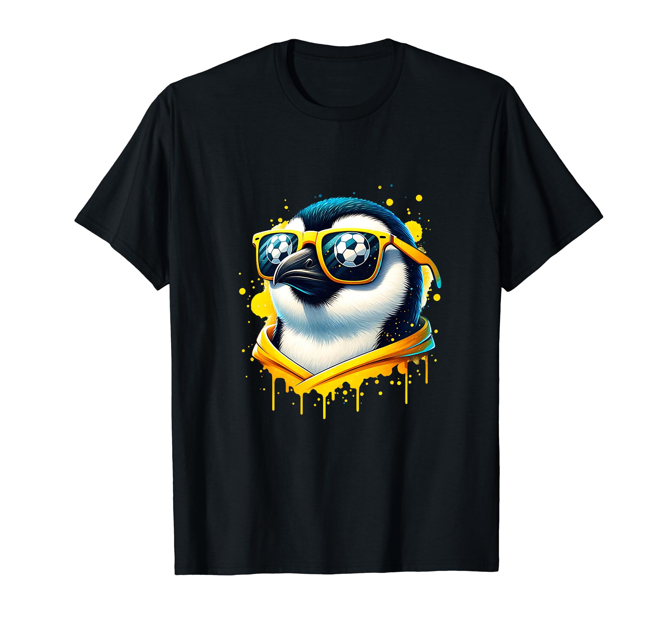 Penguin Soccer Player Fan Champion T-Shirt - Trendy Graphic for Adults - T-Shirt, Sweatshirt, Hoodie