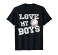I Love My Baseball Gear Moms Dads T-Shirt - Minimalist Print Men Women - T-Shirt, Sweatshirt, Hoodie