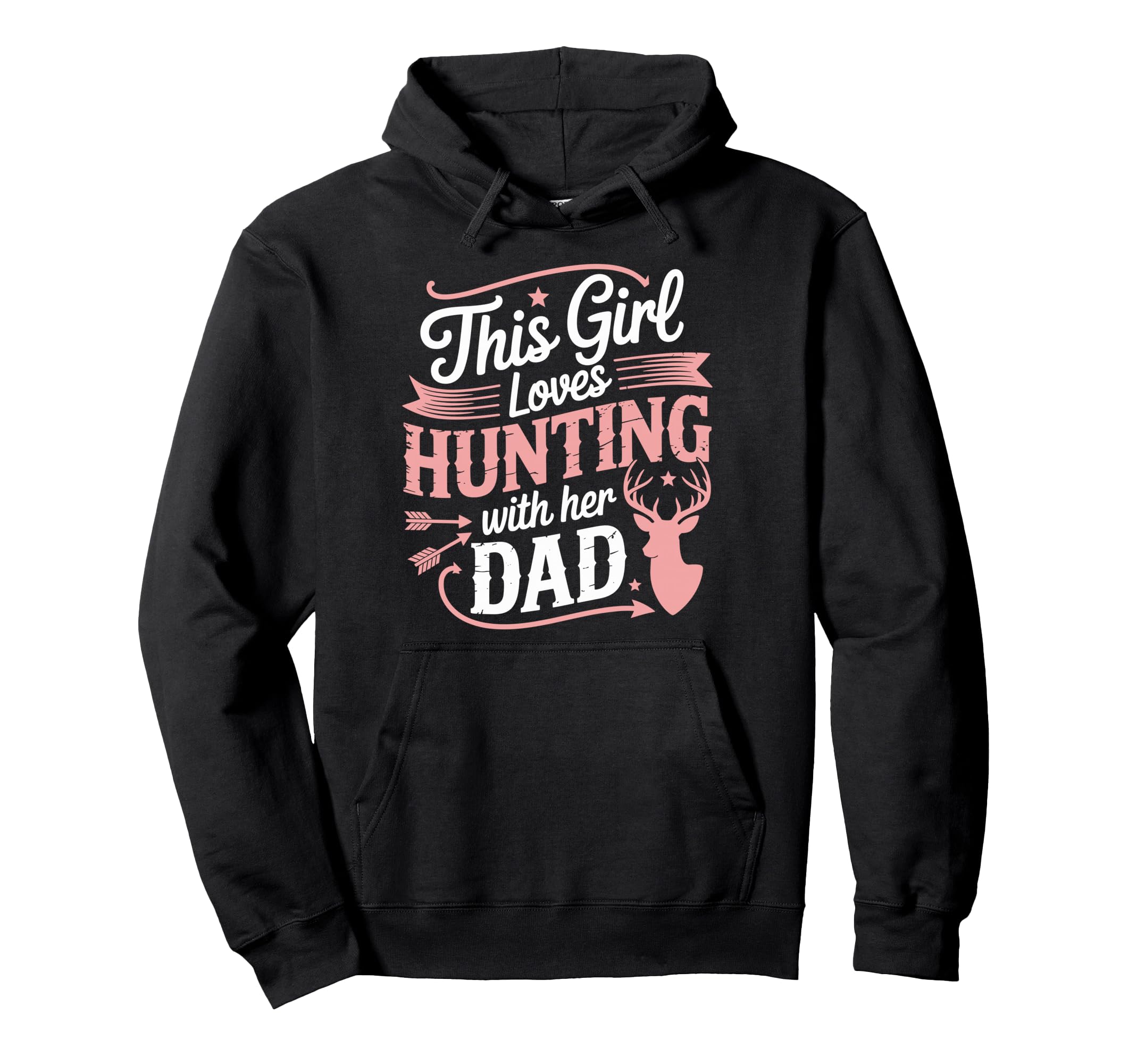 This Loves Hunting Her Dad Deer Season Hoodie - Custom Art Print Unisex - T-Shirt, Sweatshirt, Hoodie