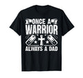 Once Warrior Always Dad Veteran Dad T-Shirt - Aesthetic Graphic for Adults - T-Shirt, Sweatshirt, Hoodie