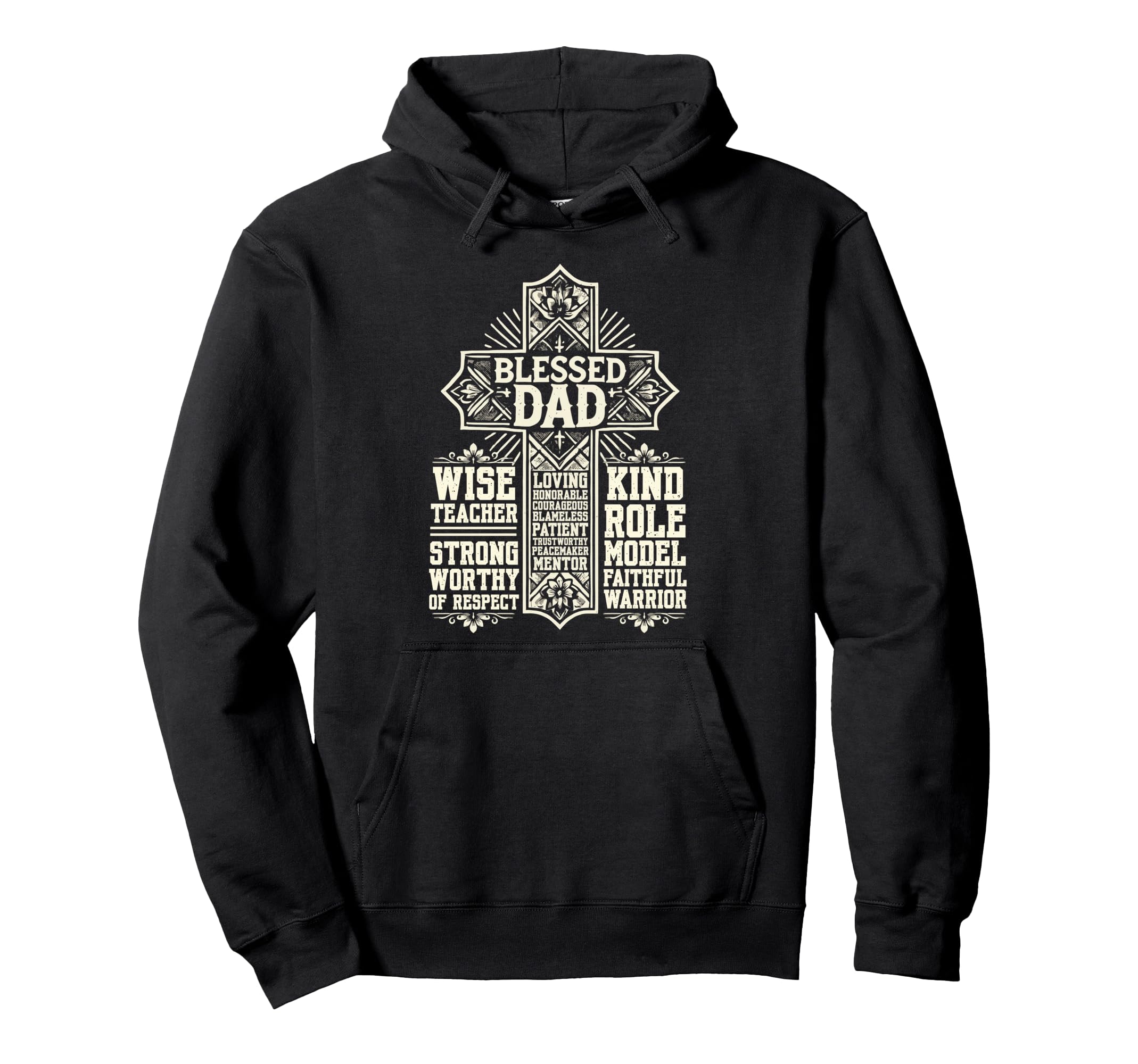 Fathers Day Dad Husband Blessed Dad Hoodie - Trendy Graphic Unisex - T-Shirt, Sweatshirt, Hoodie