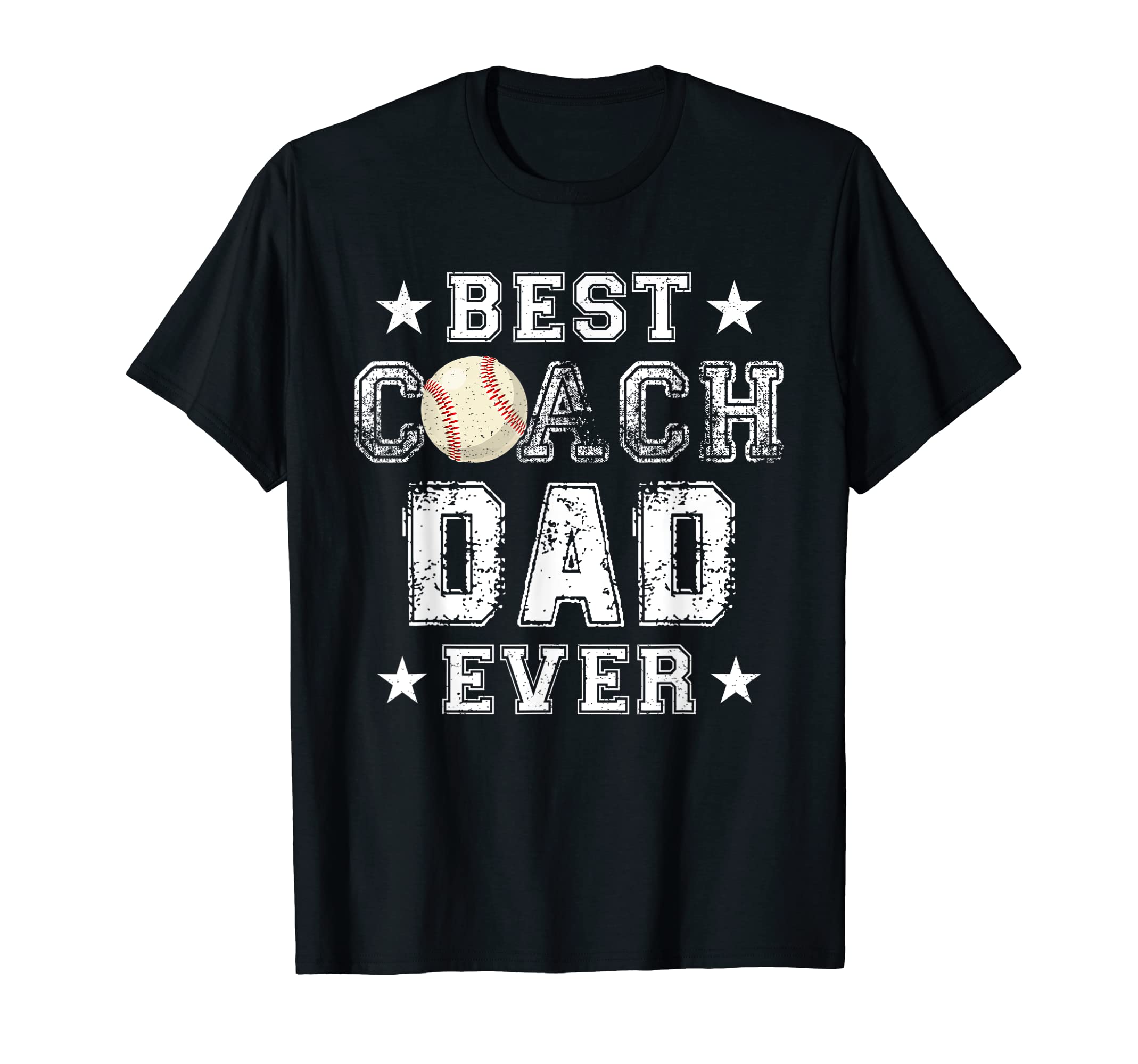 Best Baseball Coach Dad Ever Funny Daddy T-Shirt - Novelty Apparel Unisex - T-Shirt, Sweatshirt, Hoodie