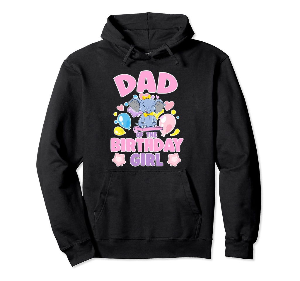 Dad Birthday Elephant Family Matching Hoodie - Aesthetic Graphic for Adults - T-Shirt, Sweatshirt, Hoodie