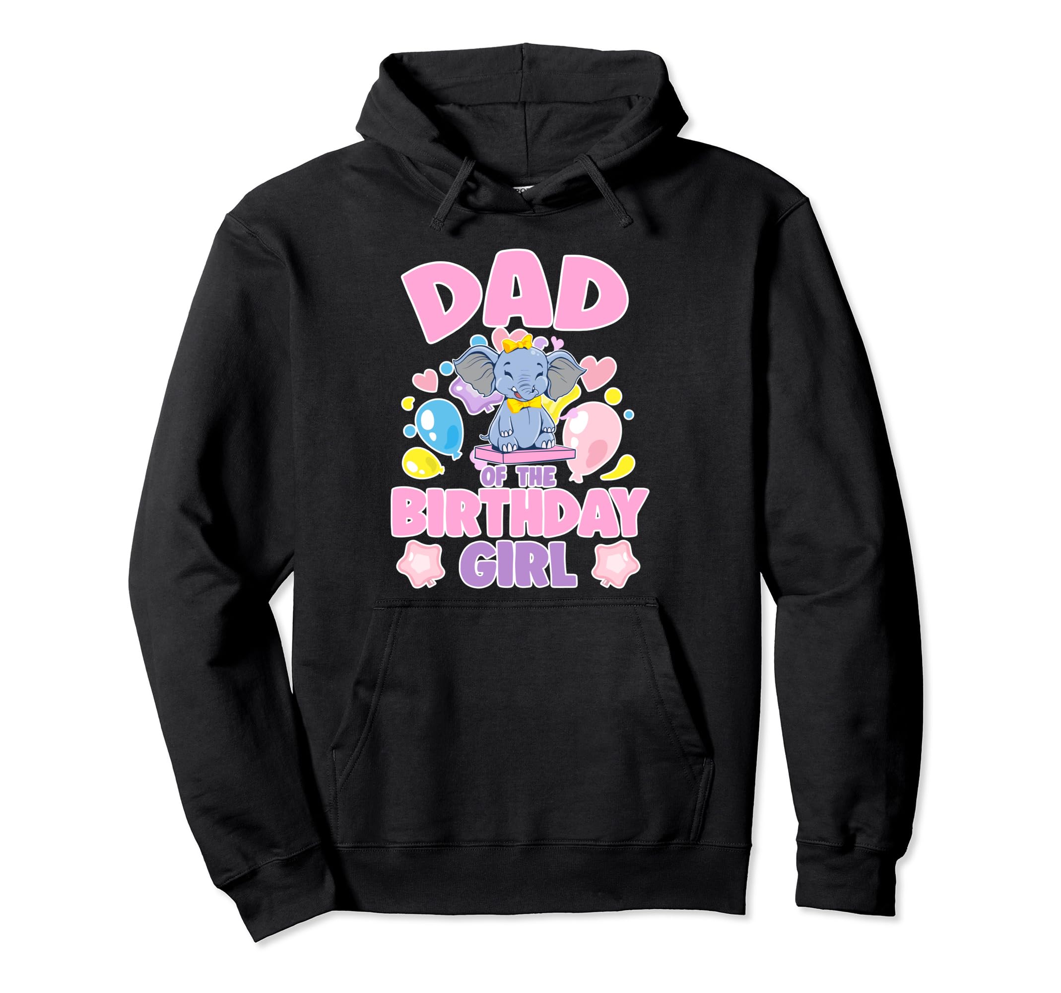Dad Birthday Elephant Family Matching Hoodie - Aesthetic Graphic for Adults - T-Shirt, Sweatshirt, Hoodie