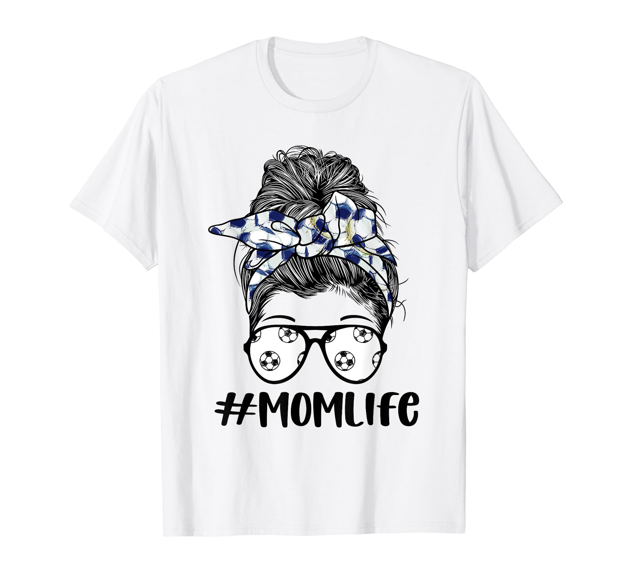 Mom Life Soccer Lover Mothers Day T-Shirt - Custom Art Print for Adults - T-Shirt, Sweatshirt, Hoodie