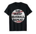 Eat Sleep Baseball Repeat Baseball T-Shirt - Novelty Apparel for Adults - T-Shirt, Sweatshirt, Hoodie
