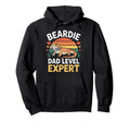 Beardie Dad Level Expert Bearded Dragon Hoodie - Fun Novelty Design Unisex - T-Shirt, Sweatshirt, Hoodie