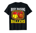 Busy Raising Ballers Softball T-Shirt - Trendy Graphic Men Women - T-Shirt, Sweatshirt, Hoodie