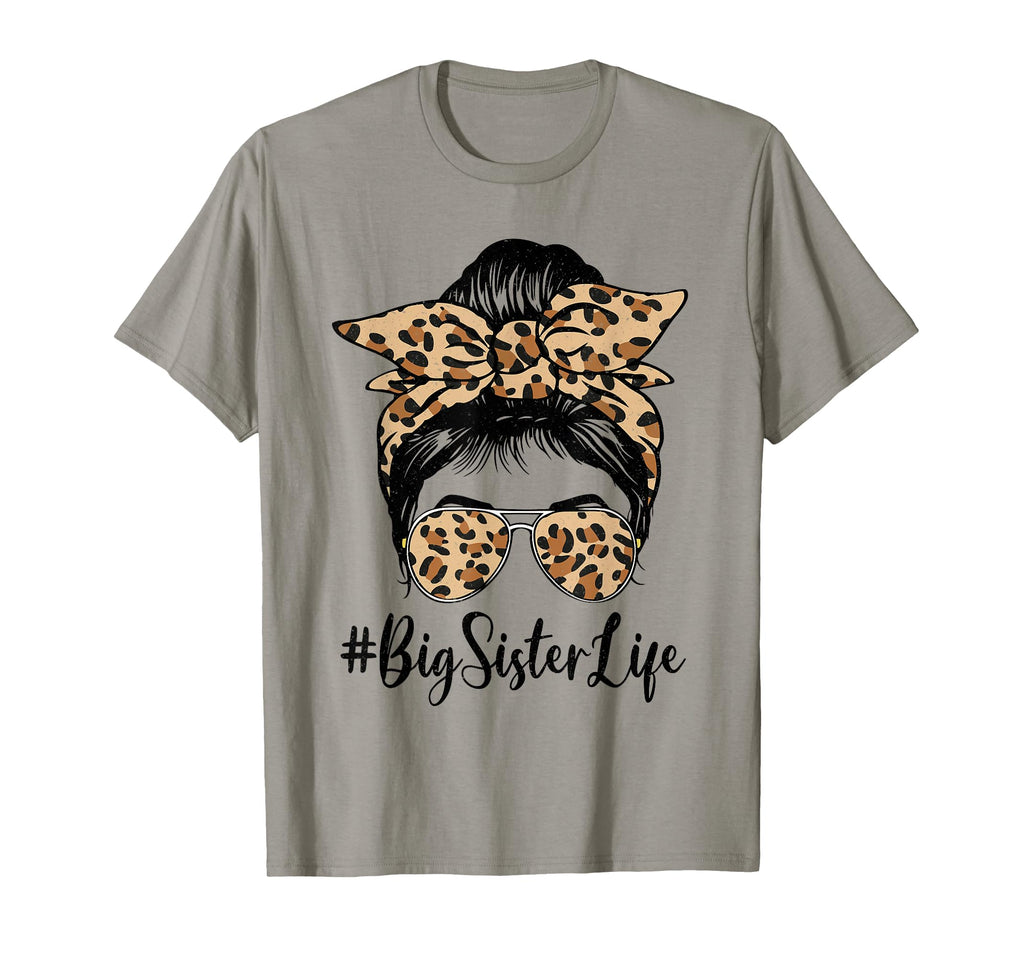 Funny Big Sister Bleached Leopard T-Shirt - Unique Graphic for Adults - T-Shirt, Sweatshirt, Hoodie