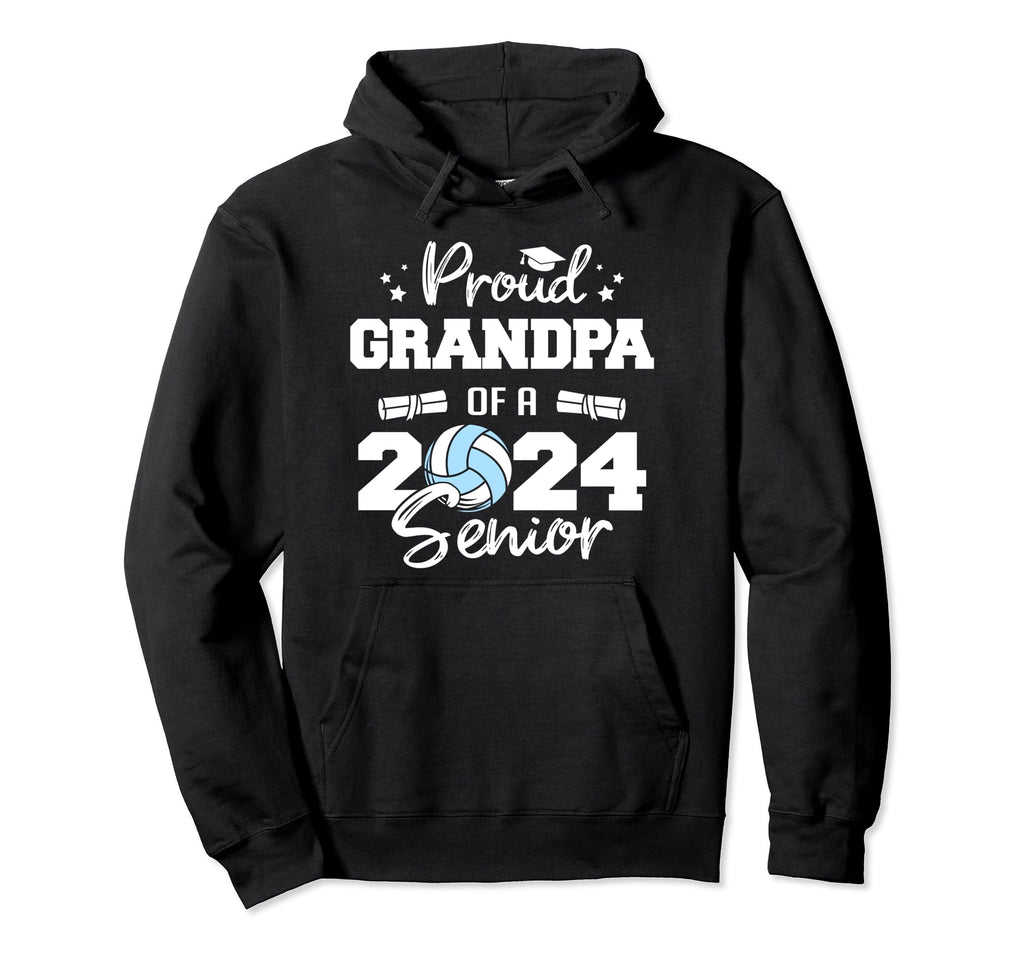Proud Grandpa 2024 Senior Funny Hoodie - Unique Graphic Men Women - T-Shirt, Sweatshirt, Hoodie