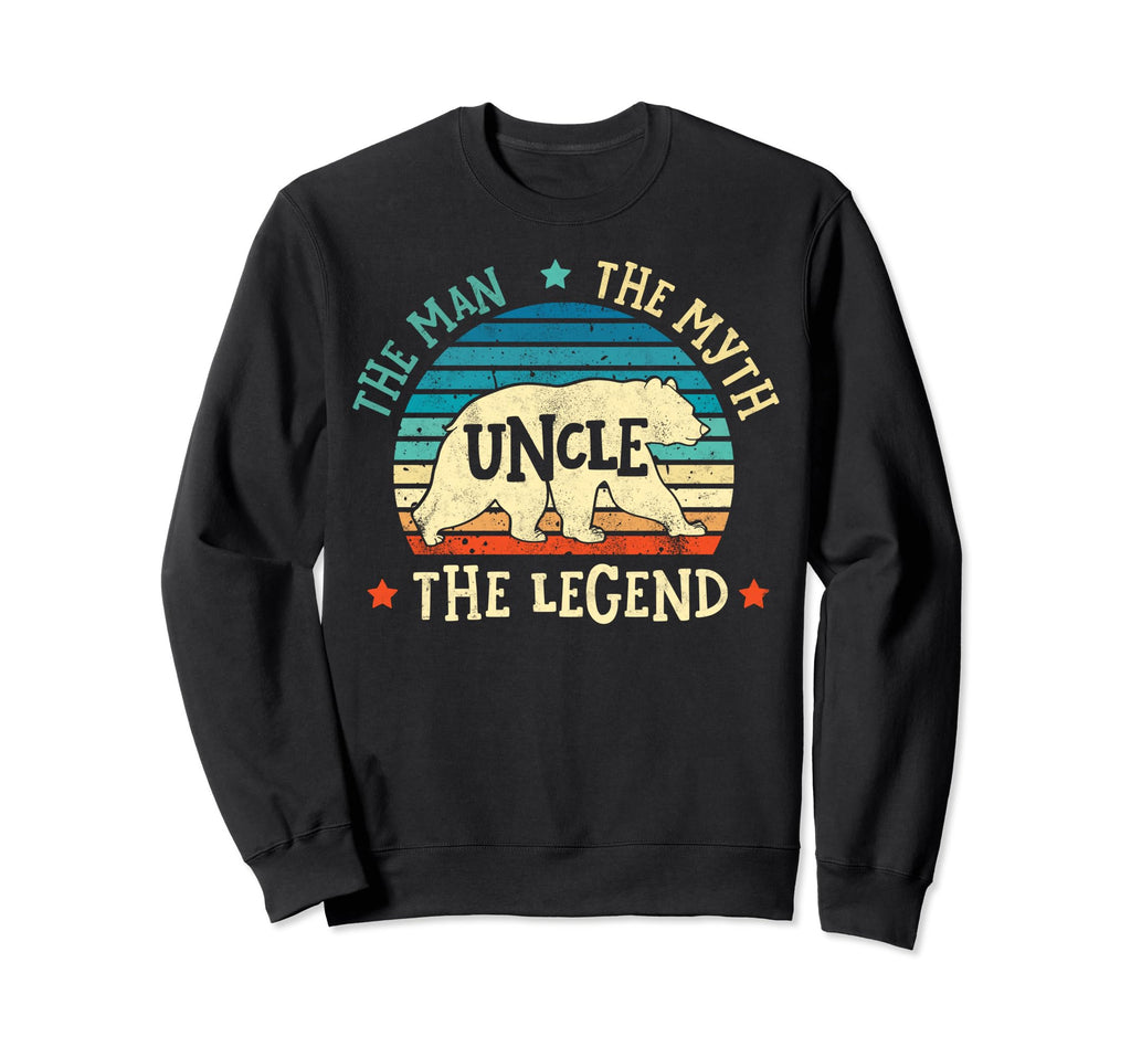 Uncle Myth Legend Fathers Day Bear Sweatshirt - Streetwear Style Unisex - T-Shirt, Sweatshirt, Hoodie