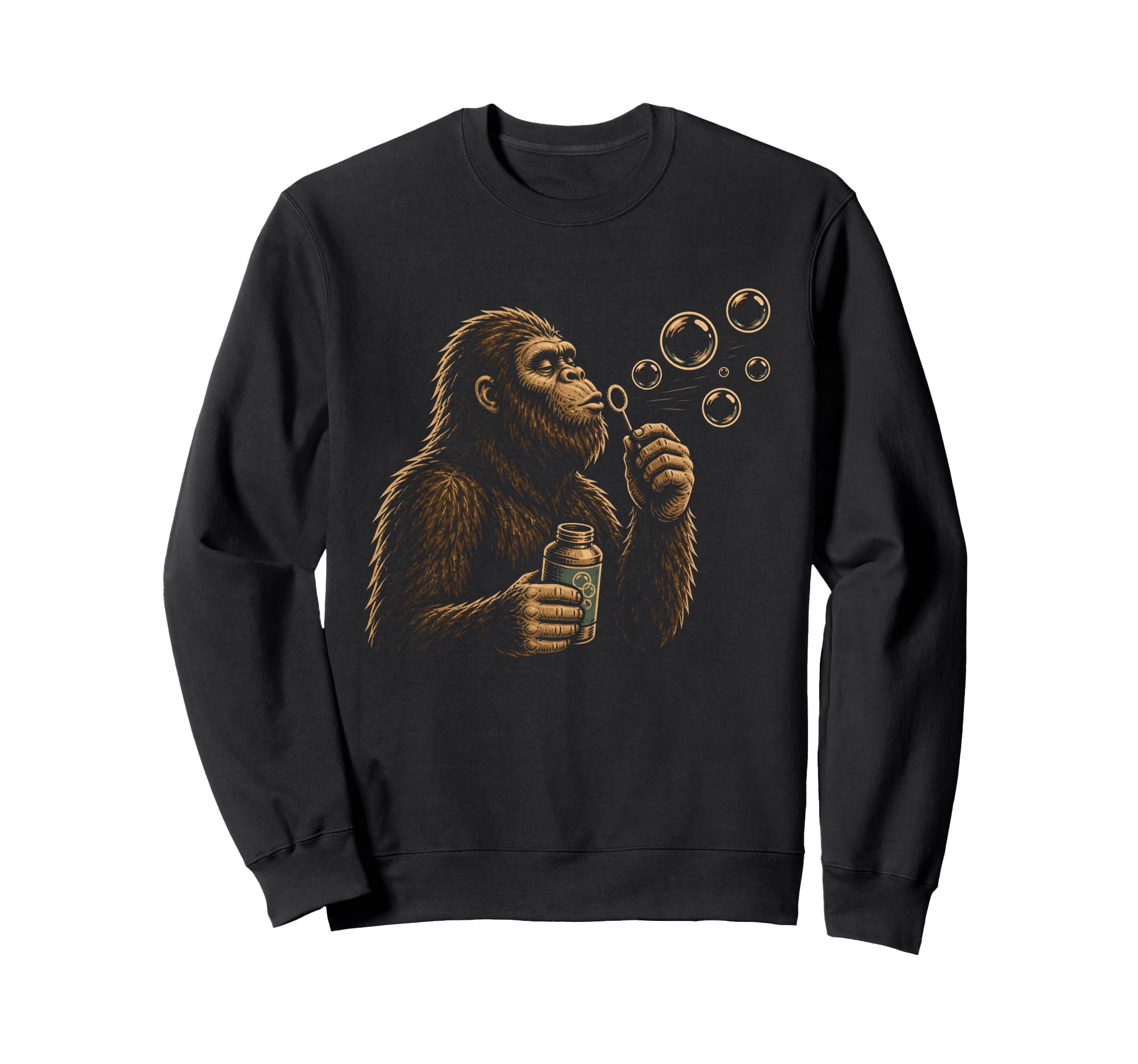 Bigfoot Blowing Dandelion Funny Sweatshirt - Trendy Graphic for Adults - T-Shirt, Sweatshirt, Hoodie
