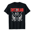 Switzerland Ice Hockey Fans Jersey T-Shirt - Custom Art Print Men Women - T-Shirt, Sweatshirt, Hoodie