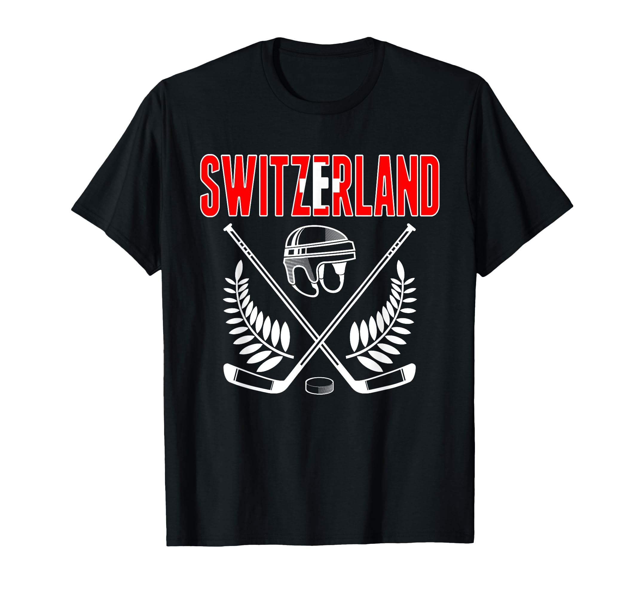 Switzerland Ice Hockey Fans Jersey T-Shirt - Custom Art Print Men Women - T-Shirt, Sweatshirt, Hoodie