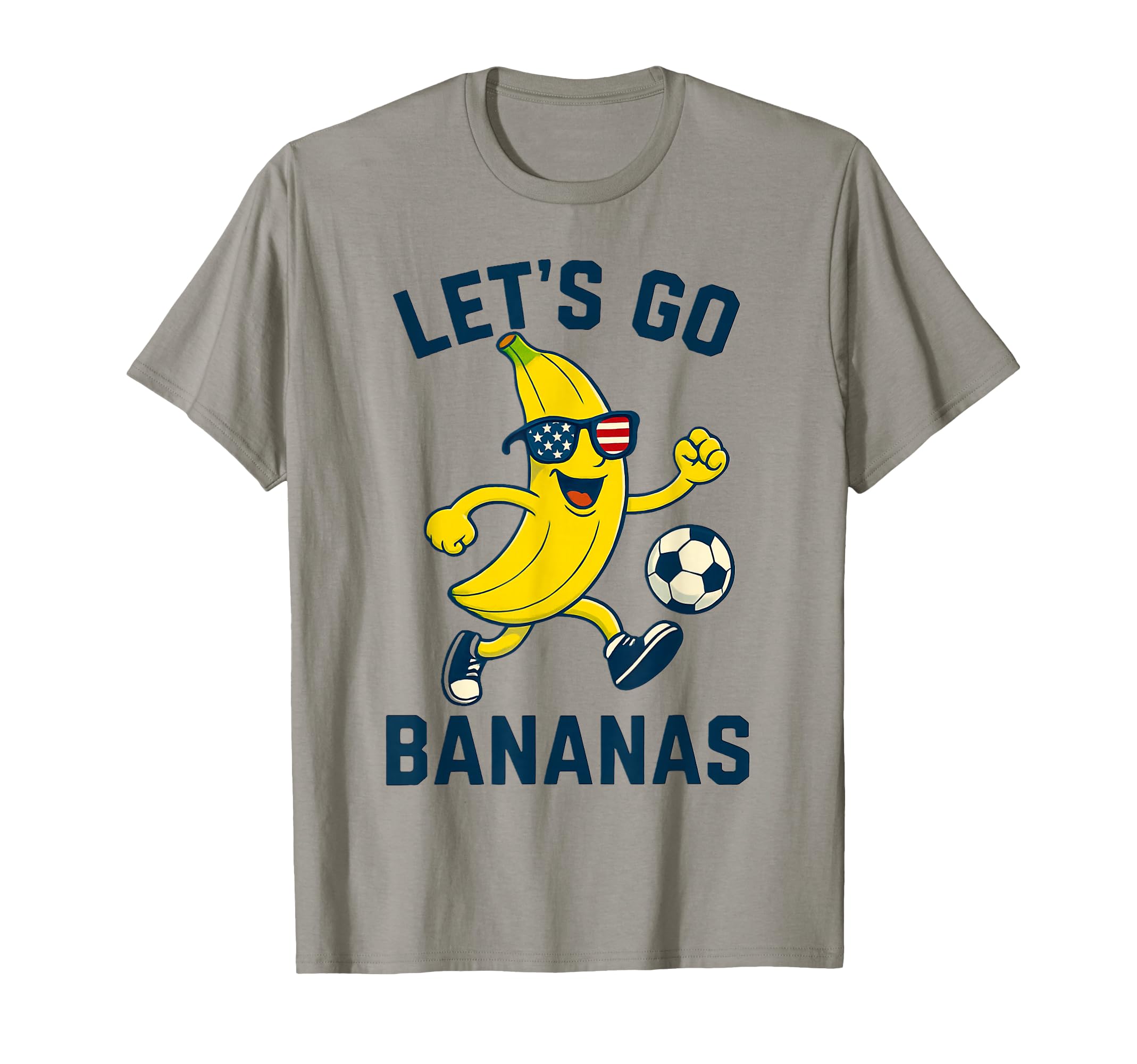 Funny Banana Soccer Cartoon Kicking T-Shirt - Aesthetic Graphic Unisex - T-Shirt, Sweatshirt, Hoodie