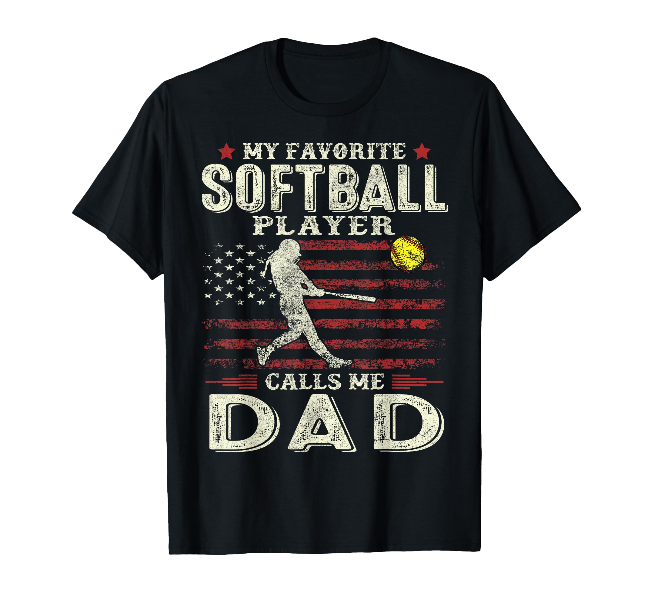 Fathers Day My Favorite Softball Player T-Shirt - Trendy Graphic Men Women - T-Shirt, Sweatshirt, Hoodie
