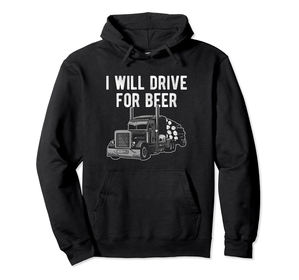 Log Trucker Day Best Dad Night Hoodie - Casual Everyday Wear Men Women - T-Shirt, Sweatshirt, Hoodie