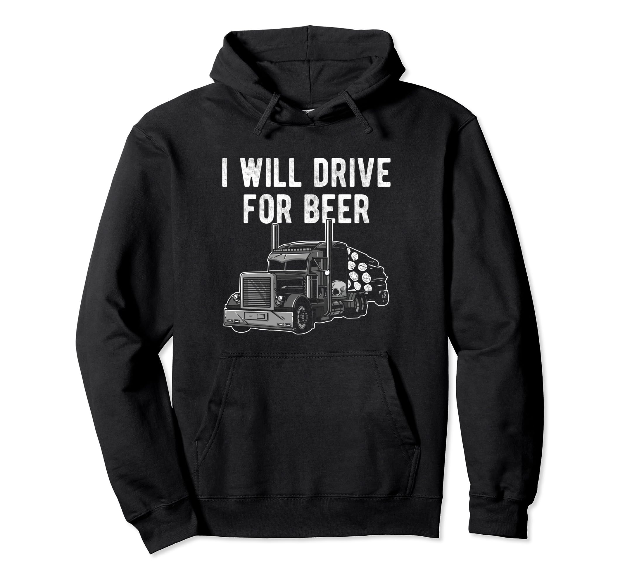 Log Trucker Day Best Dad Night Hoodie - Casual Everyday Wear Men Women - T-Shirt, Sweatshirt, Hoodie