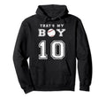 Thats My Baseball 10 Jersey Number Mom Dad Hoodie - Trendy Graphic Unisex - T-Shirt, Sweatshirt, Hoodie