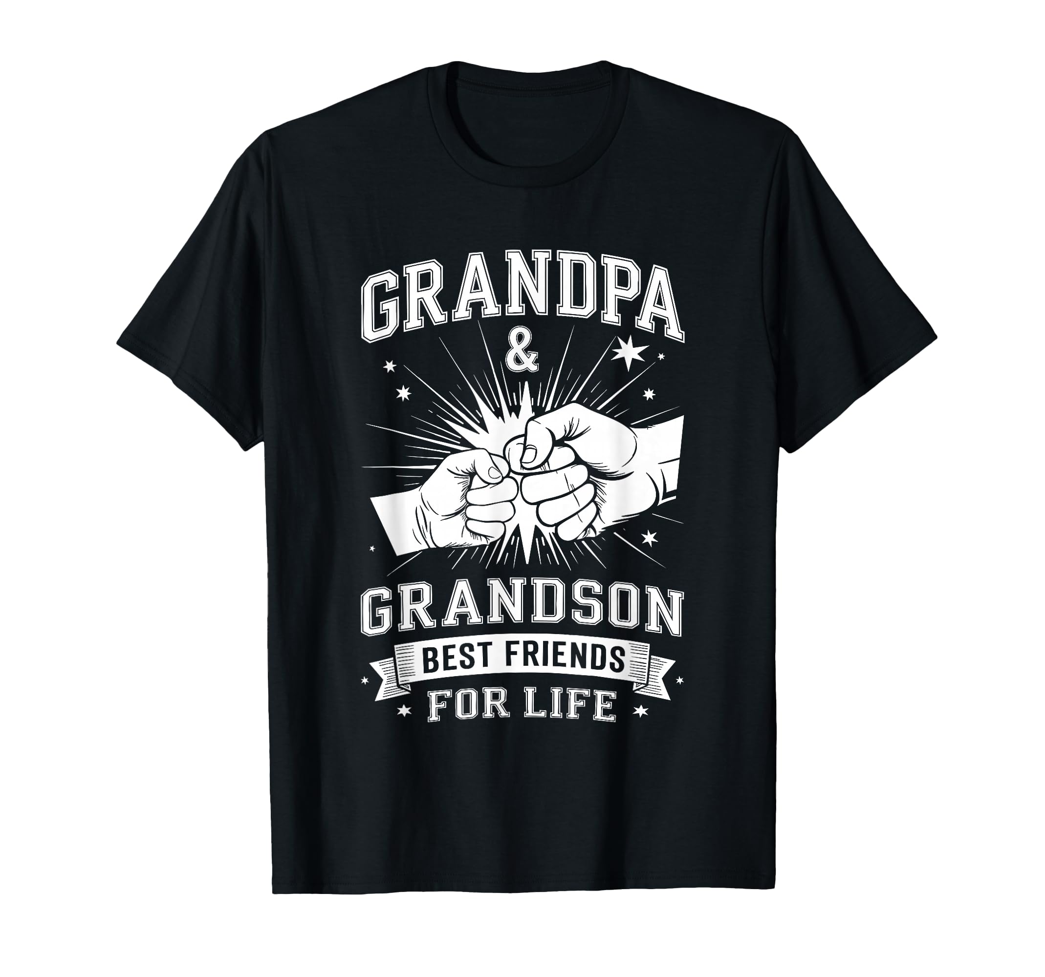 Grandpa And Grandson Best Friends Life T-Shirt - Graphic Print Unisex - T-Shirt, Sweatshirt, Hoodie