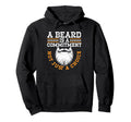 Bearded Facial Hair Fathers Day Dad Hoodie - Graphic Print Men Women - T-Shirt, Sweatshirt, Hoodie