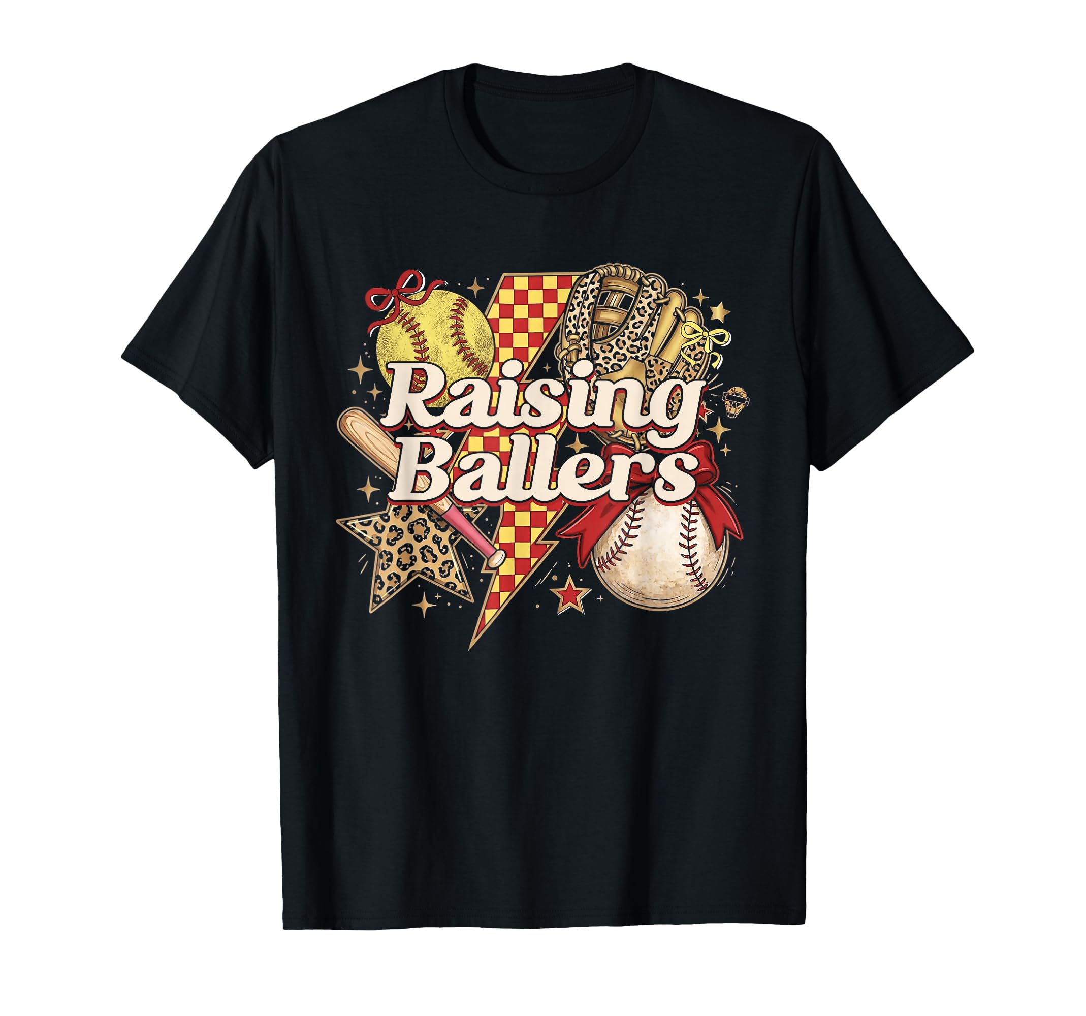 Busy Raising Ballers Softball Baseball T-Shirt - Aesthetic Graphic Unisex - T-Shirt, Sweatshirt, Hoodie