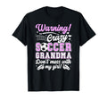 Crazy Soccer Grandma Soccer Player T-Shirt - Custom Art Print Unisex - T-Shirt, Sweatshirt, Hoodie
