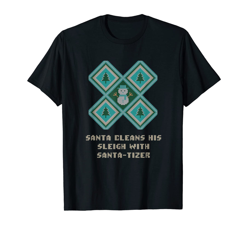 Santa Cleans His Sleigh Santa Tizer T-Shirt - Aesthetic Graphic Men Women - T-Shirt, Sweatshirt, Hoodie