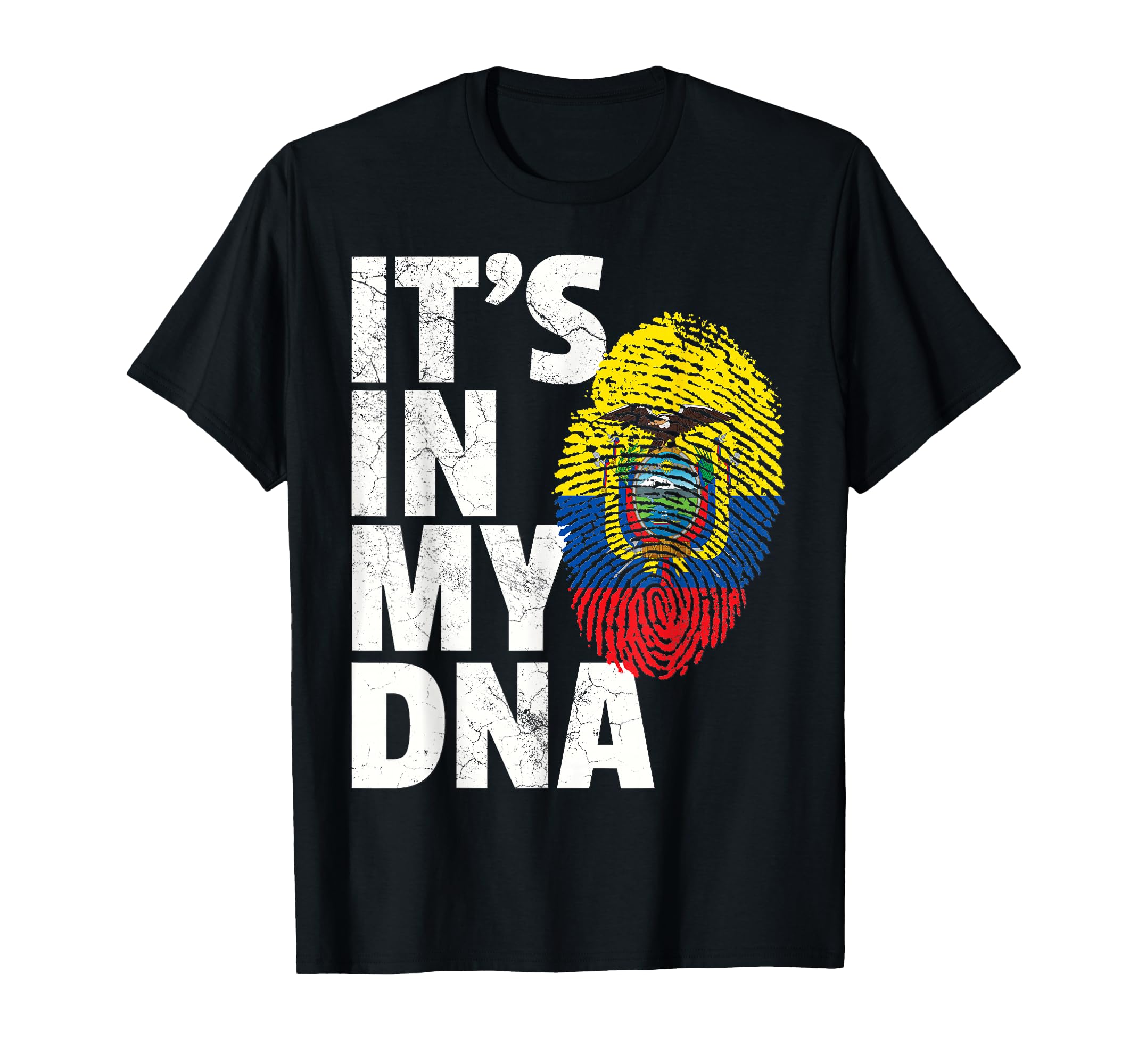 Its My Dna Ecuadorian Ecuador Flag T-Shirt - Custom Art Print for Adults - T-Shirt, Sweatshirt, Hoodie