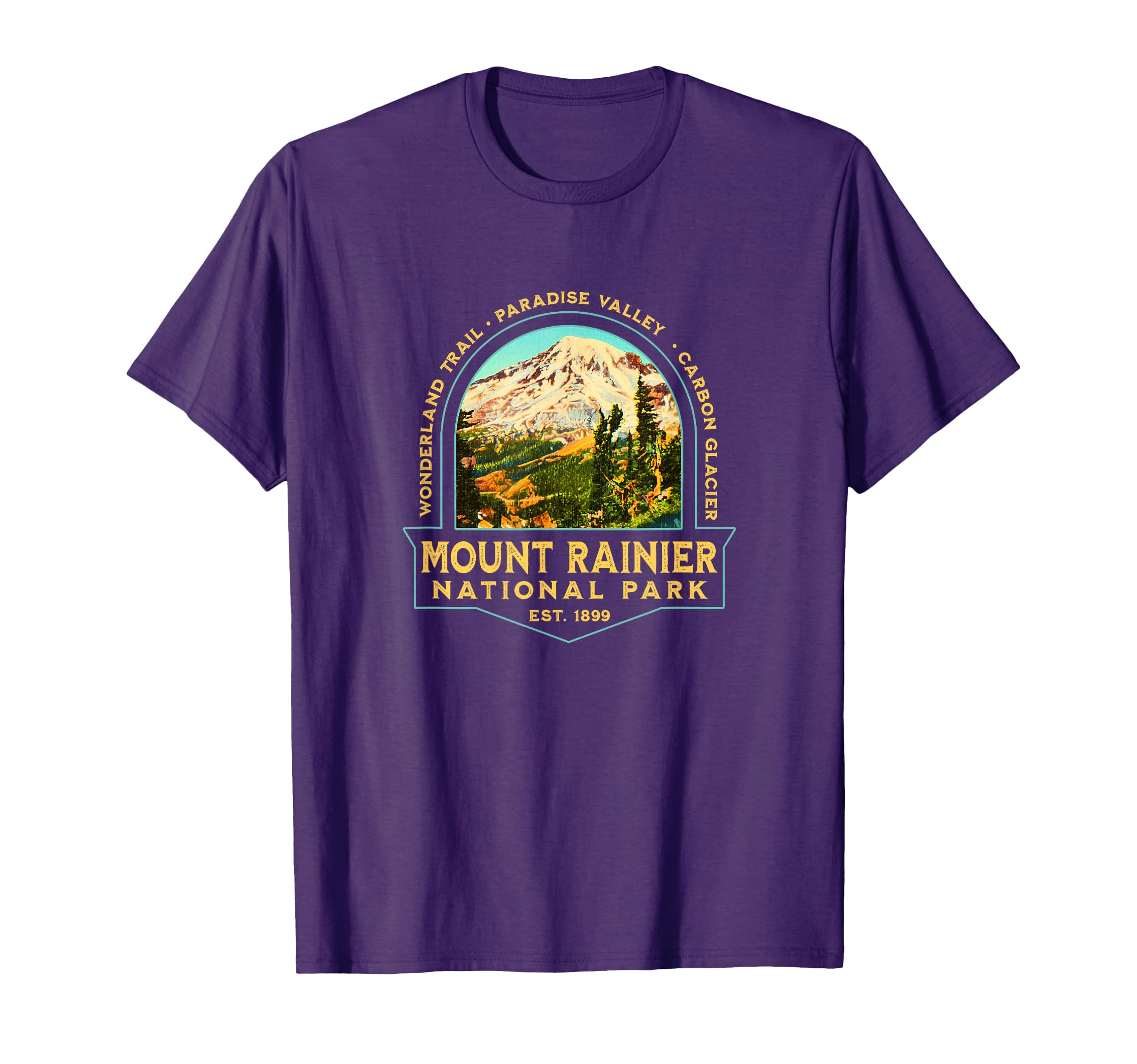 Mount Rainier National Park T-Shirt - Minimalist Print for Adults - T-Shirt, Sweatshirt, Hoodie