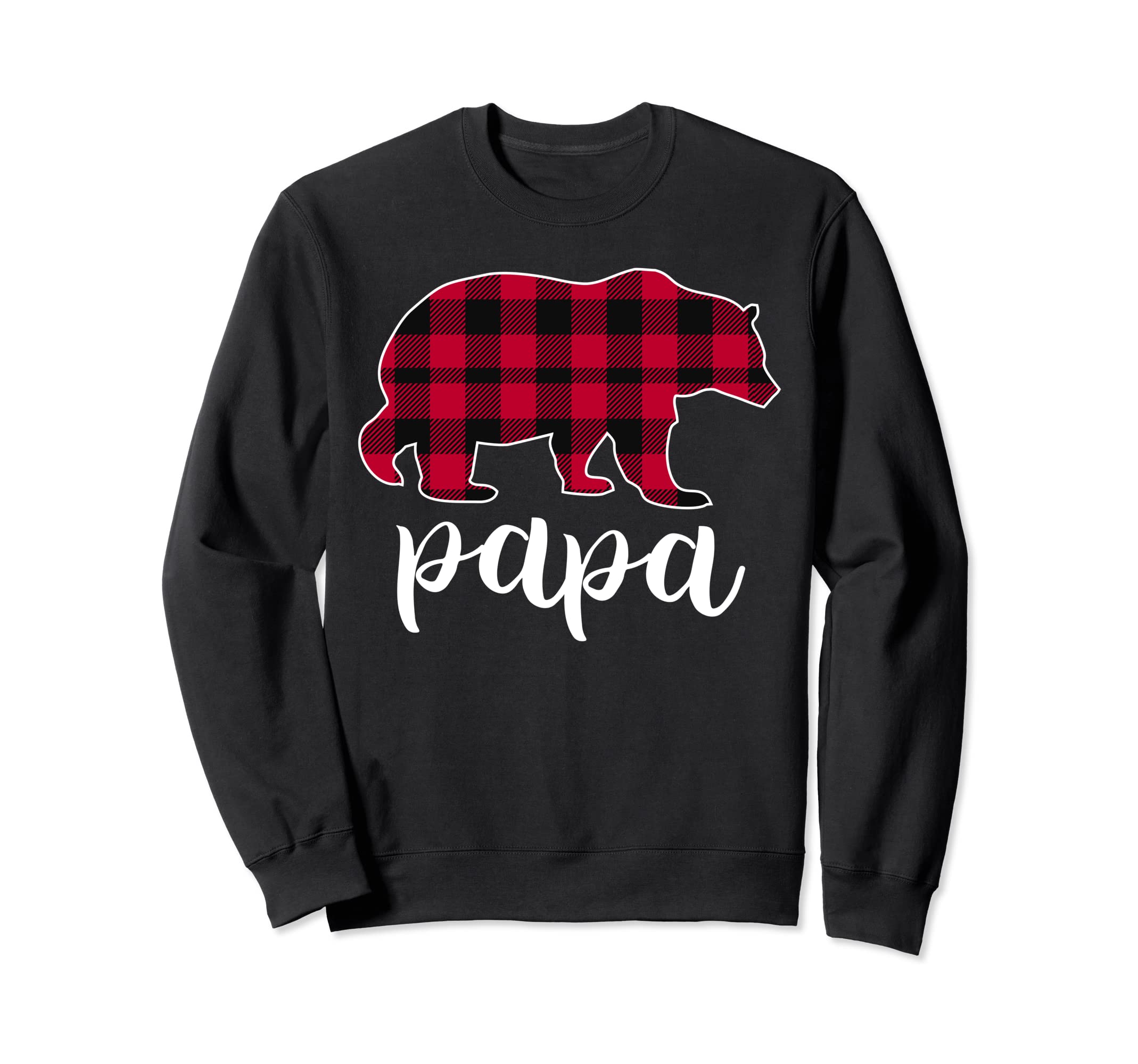 Papa Bear Pajama Red Buffalo Plaid Sweatshirt - Streetwear Style Unisex - T-Shirt, Sweatshirt, Hoodie