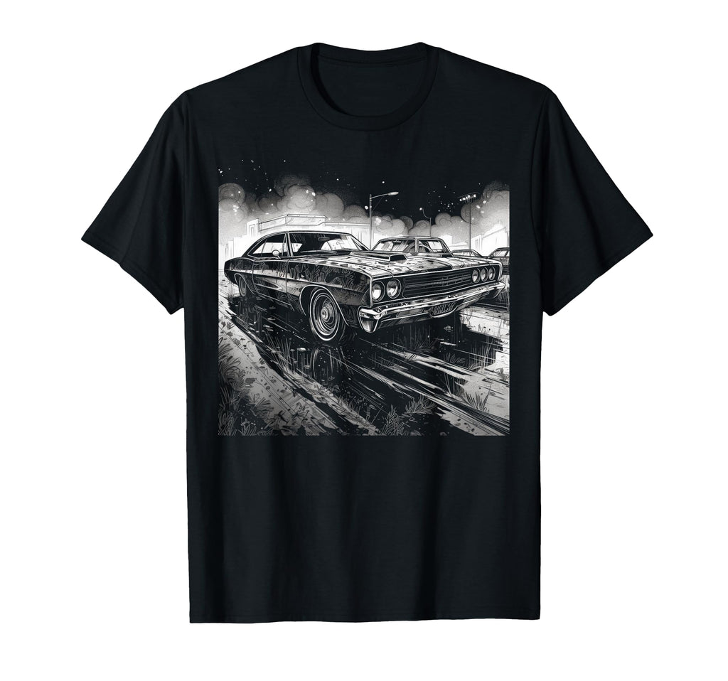 Muscle Car Dad Birthday Father T-Shirt - Unique Graphic for Adults - T-Shirt, Sweatshirt, Hoodie