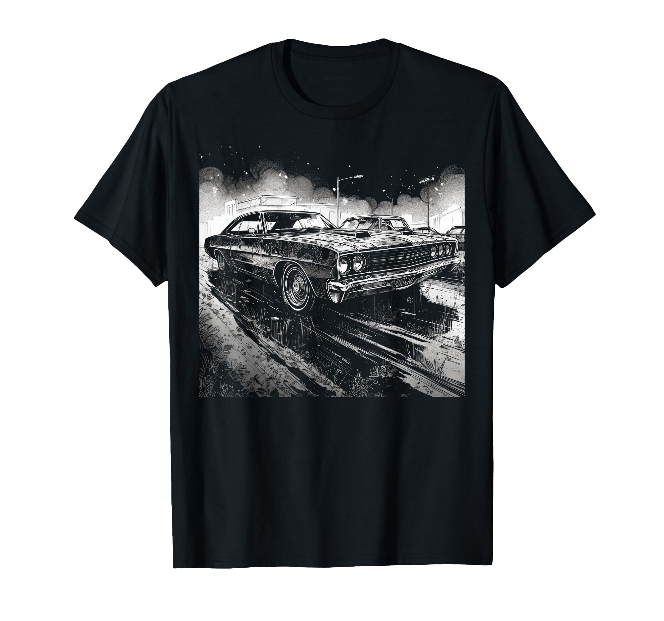 Muscle Car Dad Birthday Father T-Shirt - Unique Graphic for Adults - T-Shirt, Sweatshirt, Hoodie