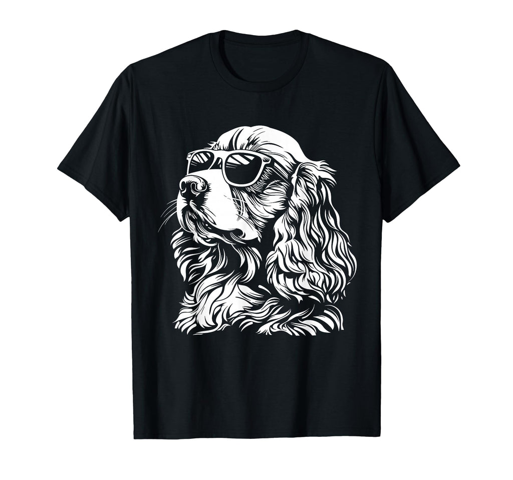 Cocker Spaniel Sunglasses Funny Dog T-Shirt - Fun Novelty Design Men Women - T-Shirt, Sweatshirt, Hoodie