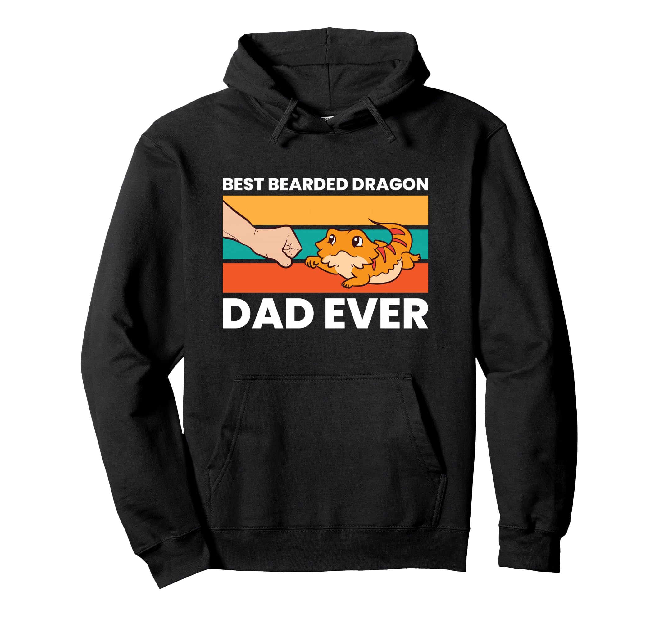 Best Bearded Dragon Dad Ever Lizard Hoodie - Novelty Apparel for Adults - T-Shirt, Sweatshirt, Hoodie