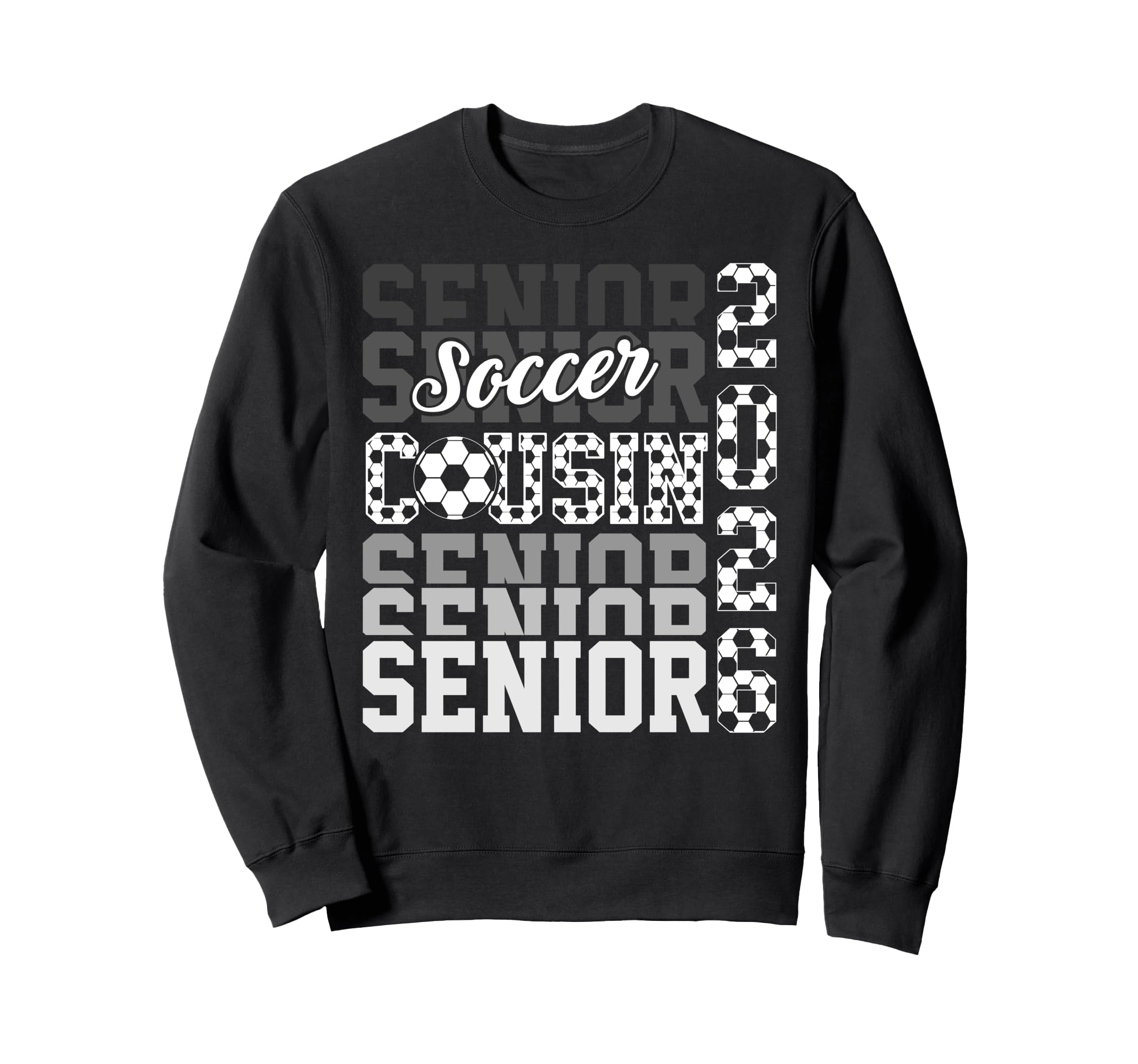 2026 Soccer Senior Cousin Sweatshirt - Aesthetic Graphic Men Women - T-Shirt, Sweatshirt, Hoodie