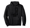Cheer Dad Cheerleading American Flag Hoodie - Aesthetic Graphic for Adults - T-Shirt, Sweatshirt, Hoodie