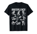 Soccer Cats Kitten Football T-Shirt - Trendy Graphic for Adults - T-Shirt, Sweatshirt, Hoodie