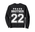 Number 22 Custom Proud Soccer Futbol Sweatshirt - Trendy Graphic Men Women - T-Shirt, Sweatshirt, Hoodie