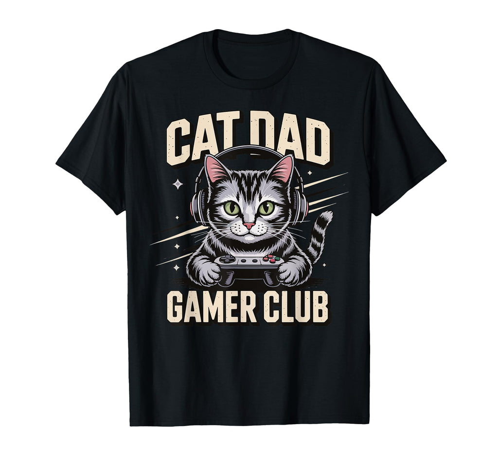 Gamer Gaming Cat Father Video Sweatshirt - Streetwear Style for Adults - T-Shirt, Sweatshirt, Hoodie