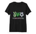 Peace Love Football Soccer Player Fan T-Shirt - Graphic Print for Adults - T-Shirt, Sweatshirt, Hoodie