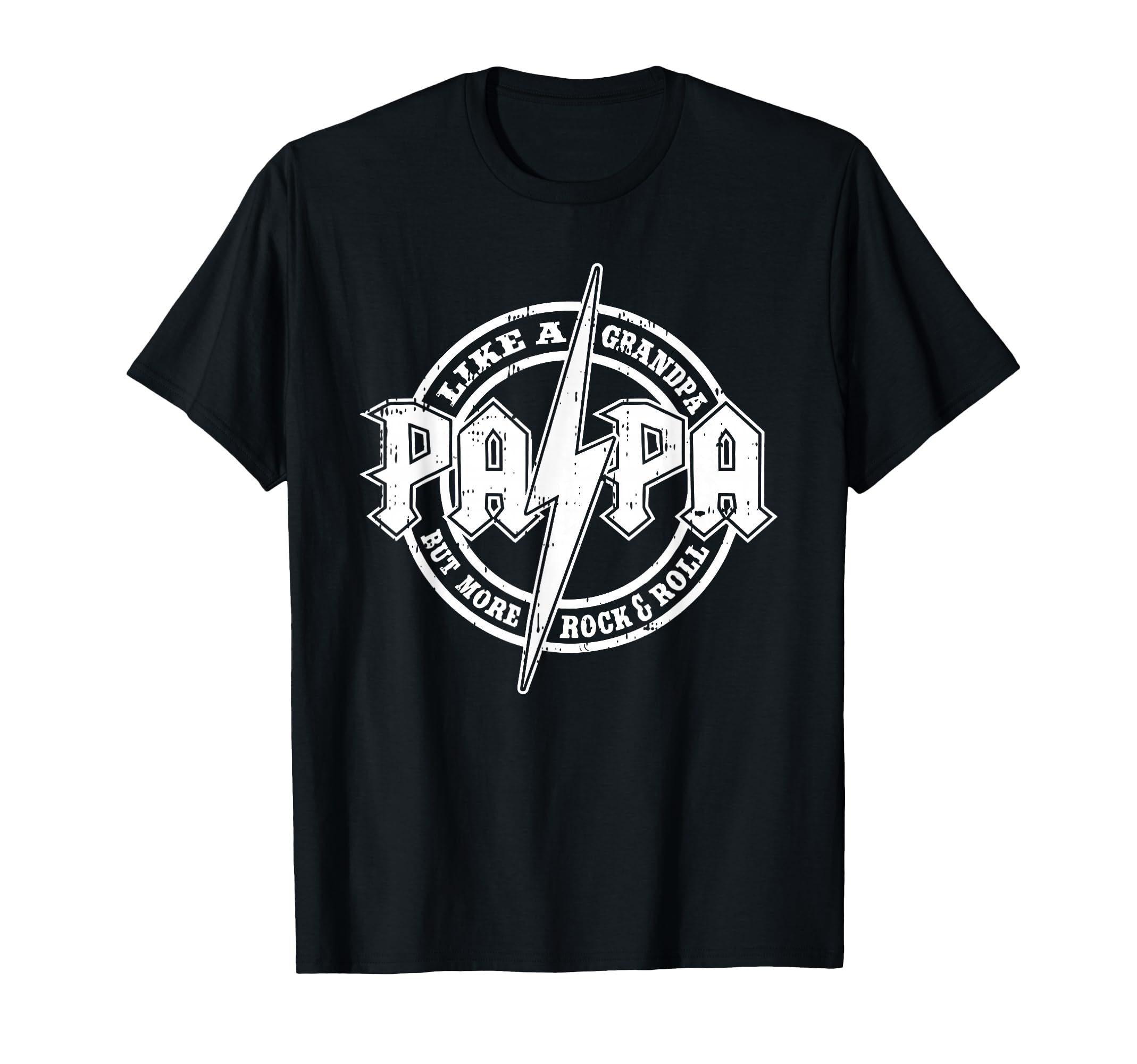 Papa Like Grandpa Fathers Day Rocker Dad T-Shirt - Graphic Print Unisex - T-Shirt, Sweatshirt, Hoodie