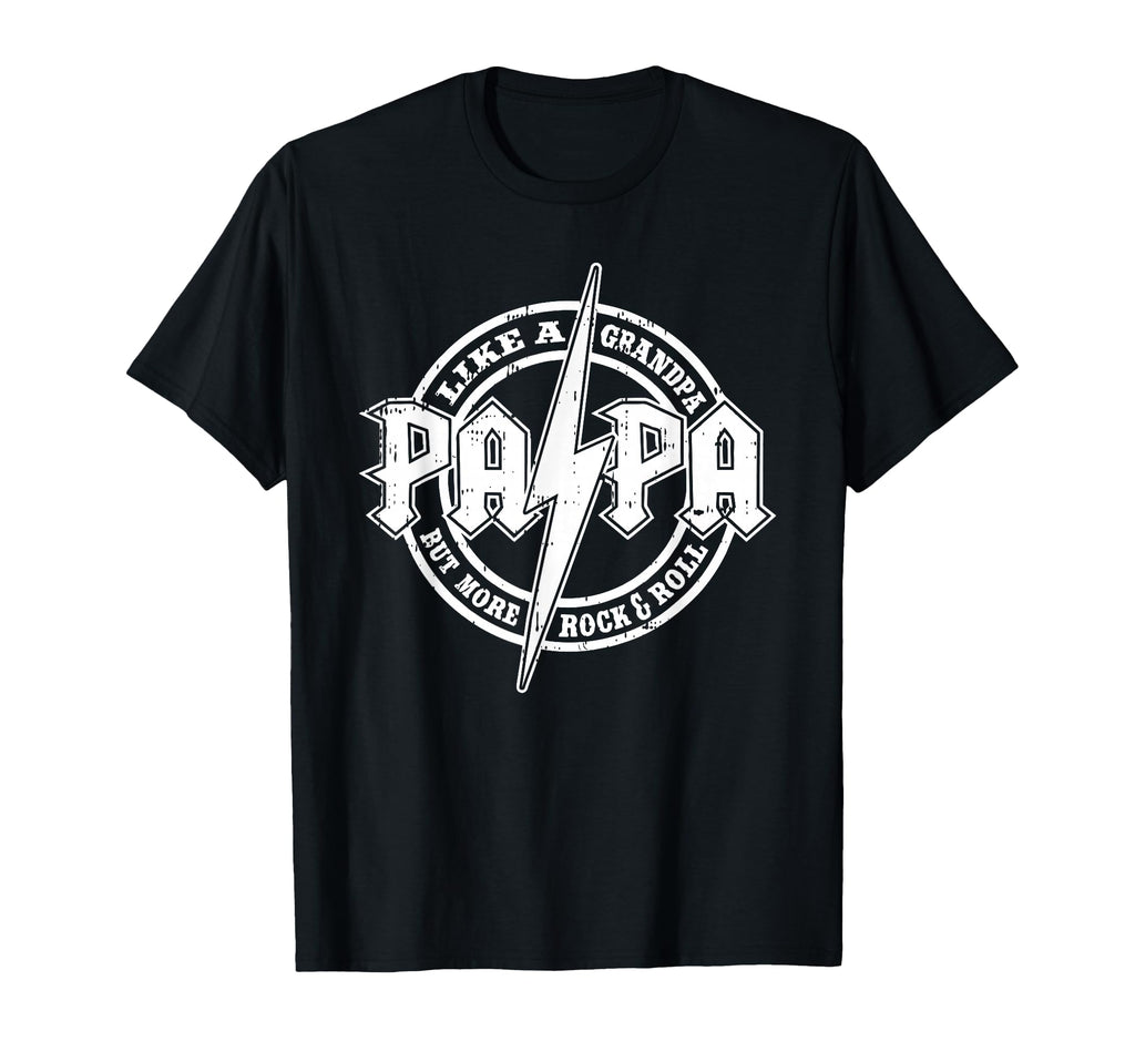 Papa Like Grandpa Fathers Day Rocker T-Shirt - Aesthetic Graphic Men Women - T-Shirt, Sweatshirt, Hoodie