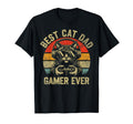 Best Cat Dad Gamer Ever Funny Cat T-Shirt - Custom Art Print for Adults - T-Shirt, Sweatshirt, Hoodie