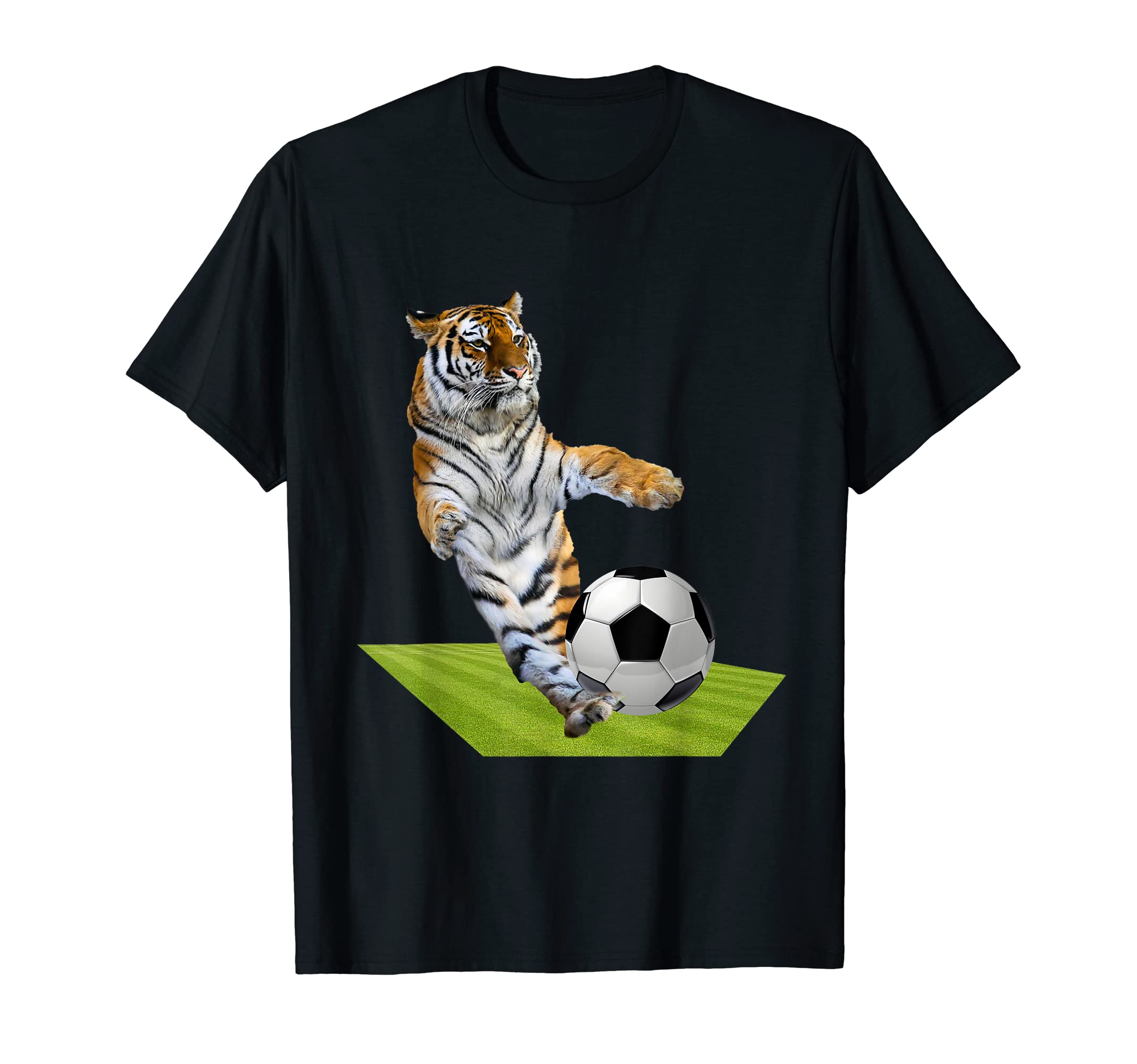 Tiger Tigers Playing Soccer Football T-Shirt - Streetwear Style for Adults - T-Shirt, Sweatshirt, Hoodie
